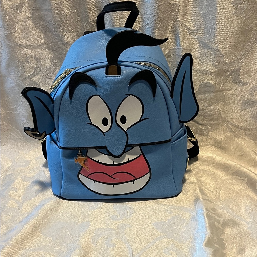 Blue Cartoon Character Backpack